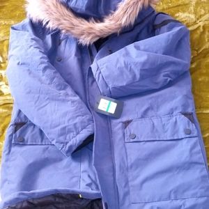 NWT MARC NEW YORK (ANDREW MARC) MEN'S OUTDOOR COAT.  SIZE LARGE, BLUE.